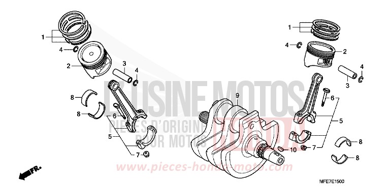 KURBELWELLE von Shadow Aero CANDY BLAZE ORANGE (YR196) von 2010